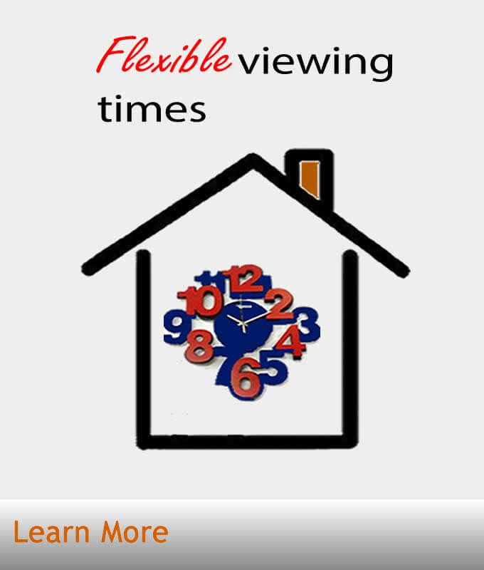 students flexible viewnins with Hensons homes